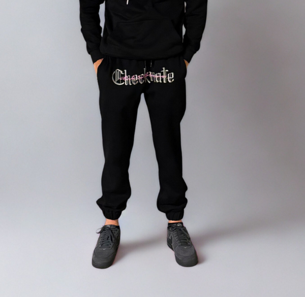 Elite Pink Checkmate trackpants