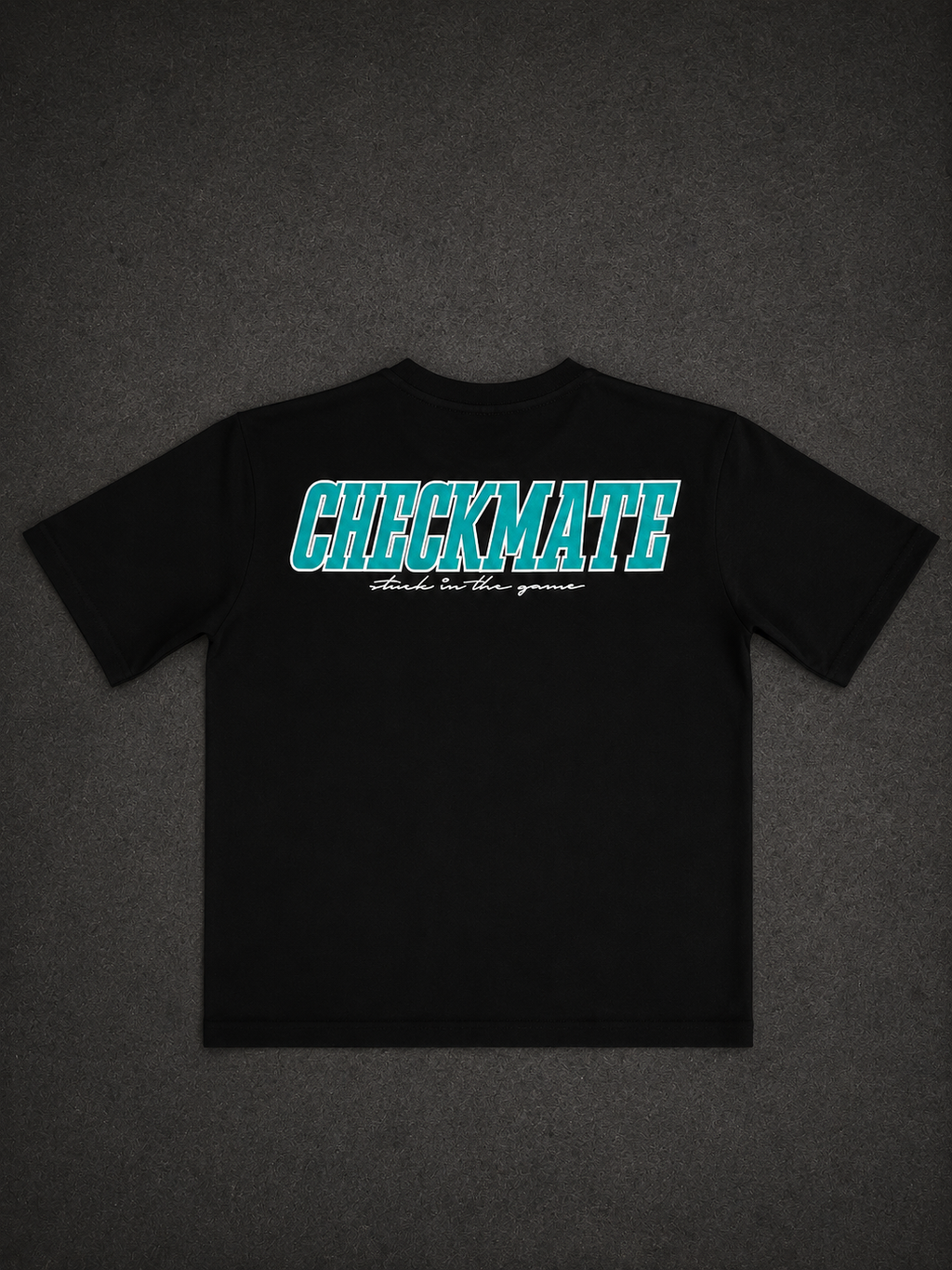 checkmate core- aqua tee