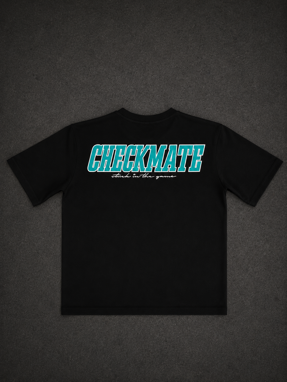 checkmate core- aqua tee