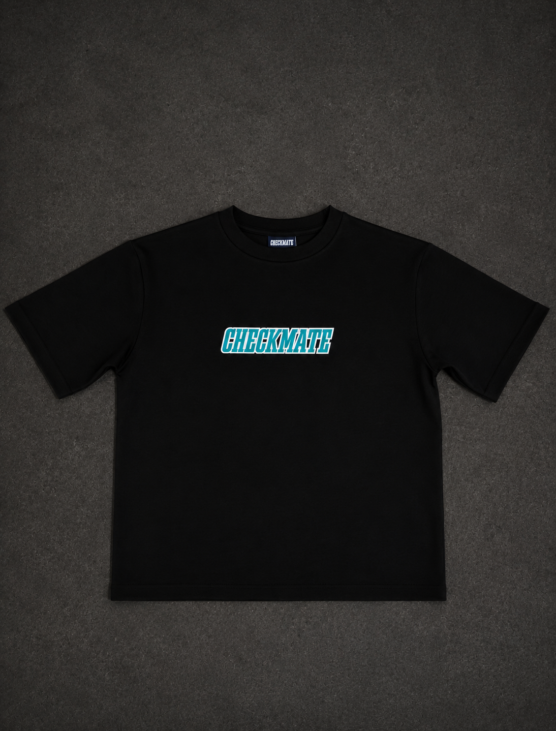 checkmate core- aqua tee